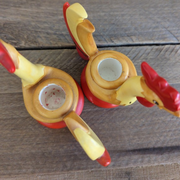 Vintage 1960 Coq Rouge by Holt-Howard Candle Holders Set of Two - Picture 6 of 11